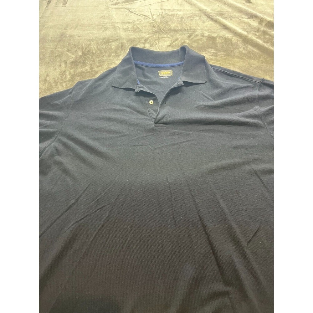 The‎ Foundry 2XLT Black Short Sleeve Polo Shirt